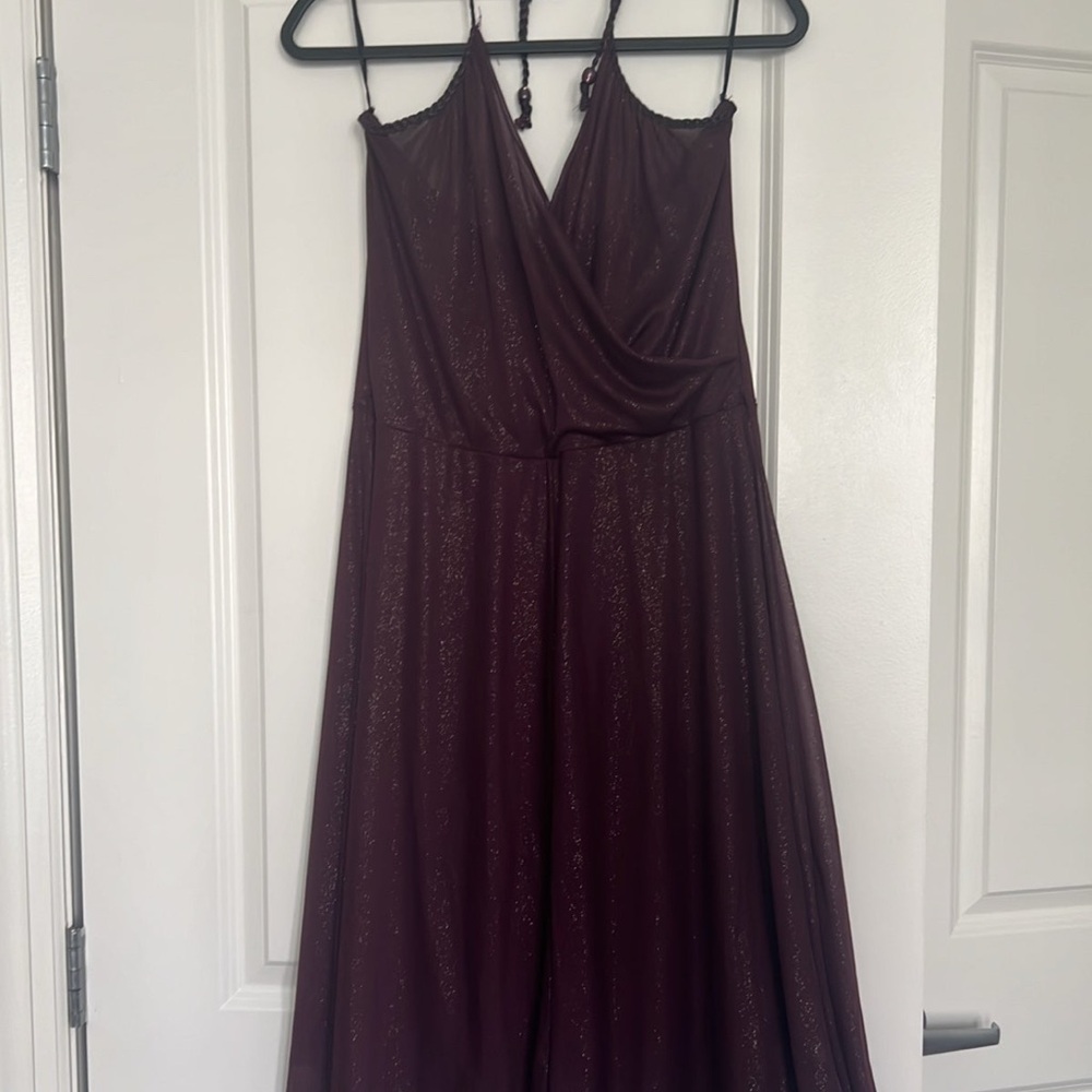 H&M Sheer Eggplant Dress